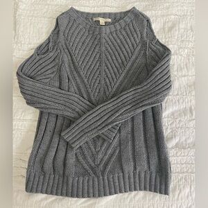 Gray Women's cold shoulder Sweater